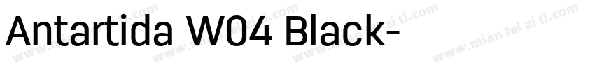 Antartida W04 Black字体转换